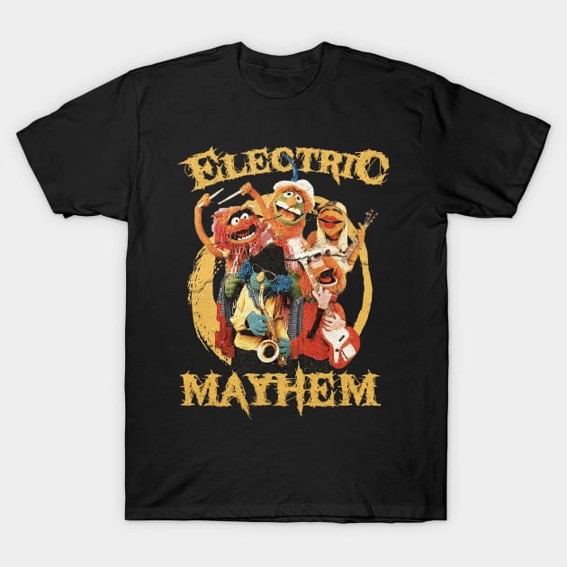 Electric Vintage Mayhem T-Shirt by GW ART Ilustration